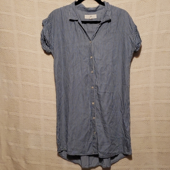 Thread & Supply Skipper Stripped Shirt Dress - Picture 3 of 4